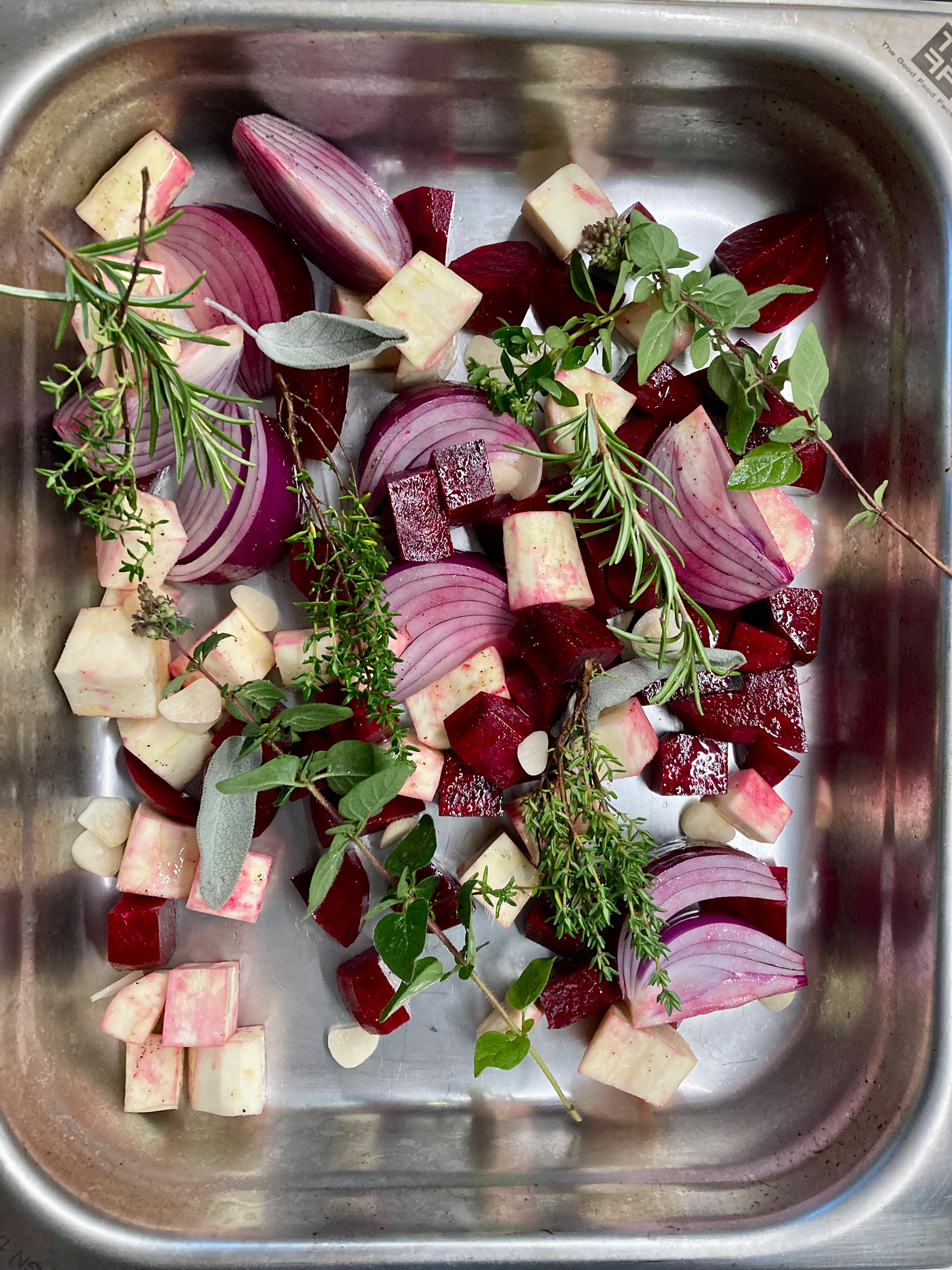 Vegetables and herbs from the garden